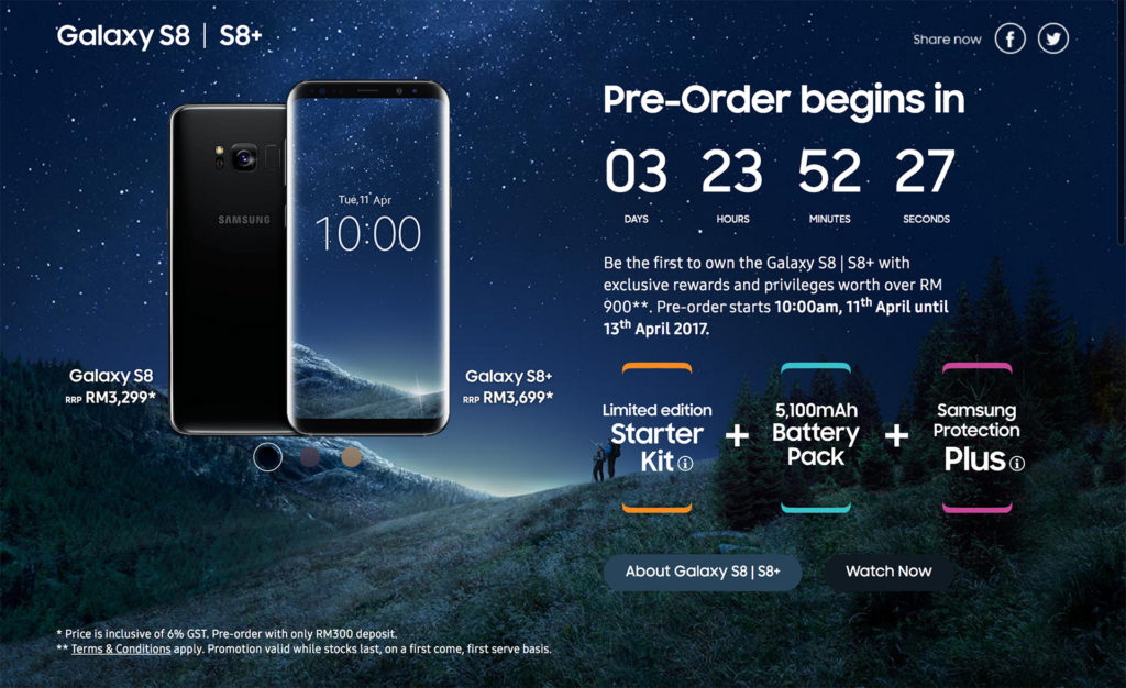 Samsung Malaysia Galaxy S8 Pre Order