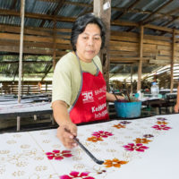 Colouring the batik