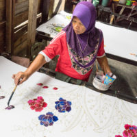 Colouring the batik
