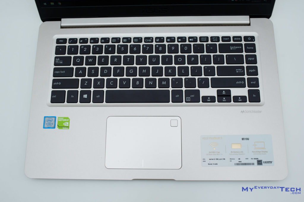 ASUS VivoBook S15 keyboard