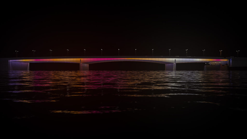 London Bridge C Illuminated River, Leo Villareal Studio, 2018