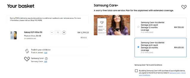 Samsung Care+ Online 2