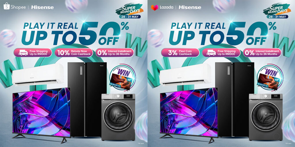 Hisense Malaysia Super Brand Days 2023 Shopee Lazada featured