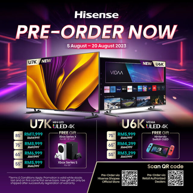 Hisense U7K mini-LED ULED 4K and U6K ULED 4K VIDAA launch promo 1