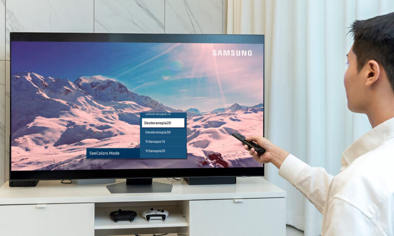 Samsung 2023 TV monitor lineup SeeColor Mode featured