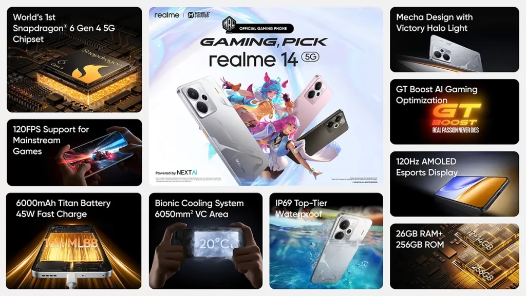 realme 14 series mid-range gaming smartphones launched Malaysia price 2