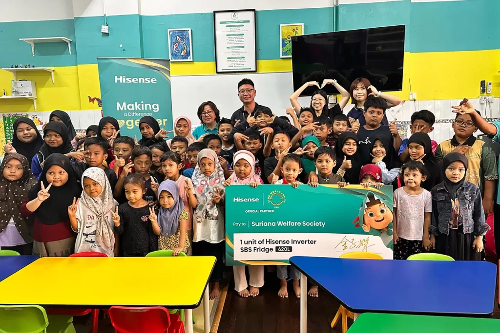 Hisense donates home appliances to children's homes 2025 featured
