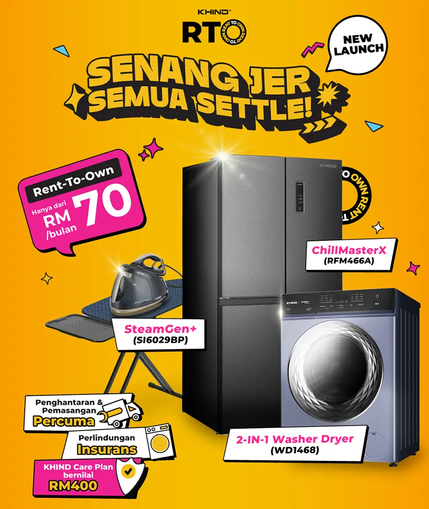 KHIND Malaysia 3 new appliances with RTO plans 1