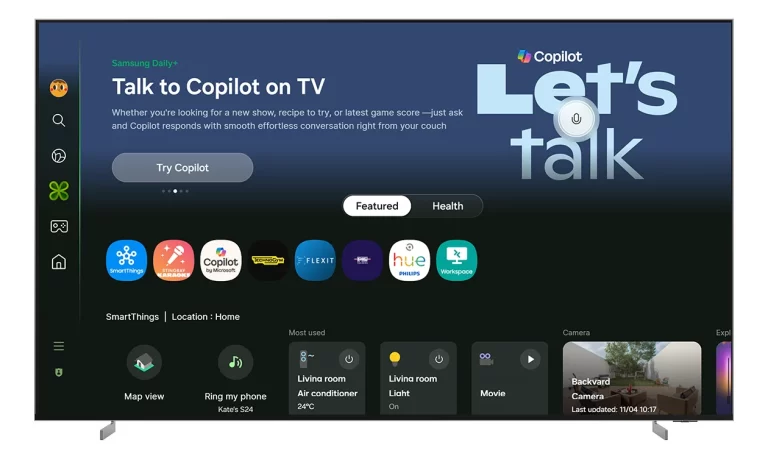 Samsung integrates Microsoft Copilot to 2025 TVs and Monitors featured