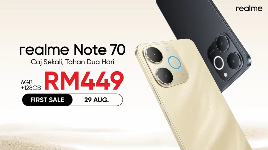 realme Note 70 launched Malaysia price featured