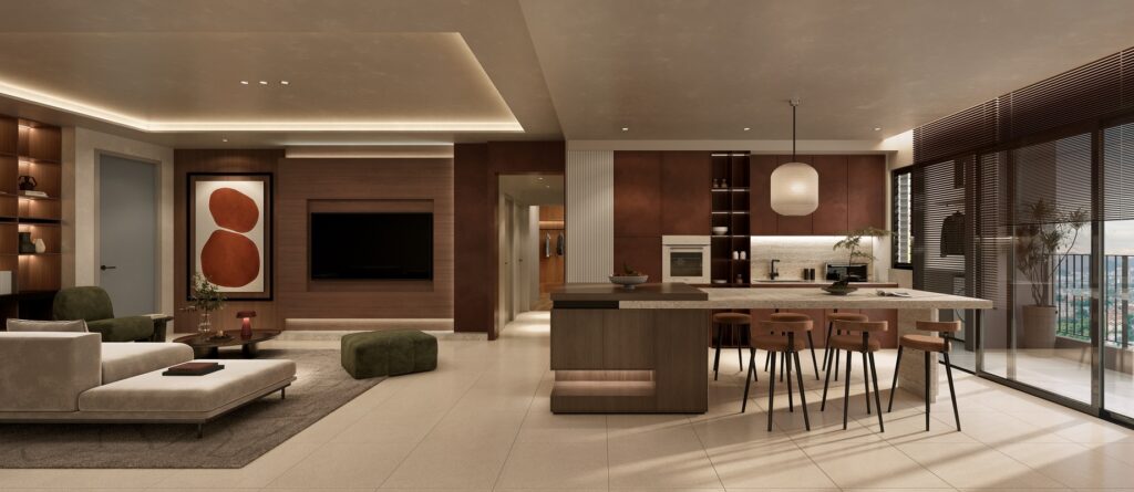 Interior artist’s impression of Myra Senja with Panasonic appliances.