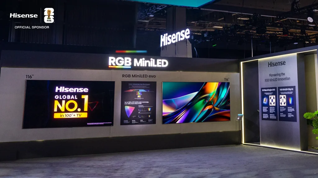 Hisense 116UXS and XR10 unveiled CES 2026 2