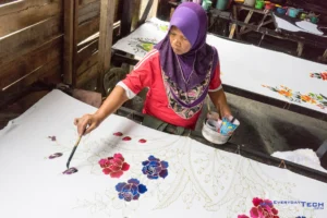 Colouring the batik