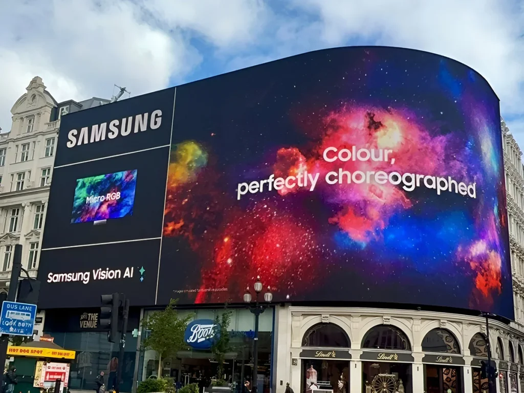Samsung Global Landmark Outdoor Billboard Campaigns for Micro RGB 2