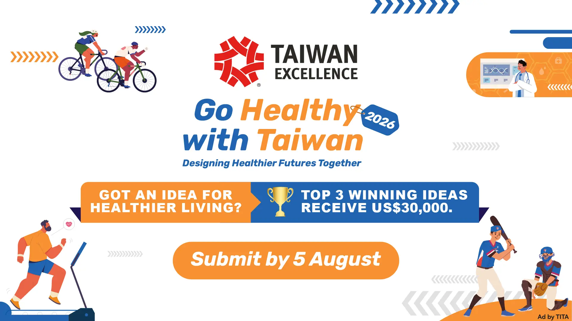 Go Healthy with Taiwan 2026 opens for global proposal submissions