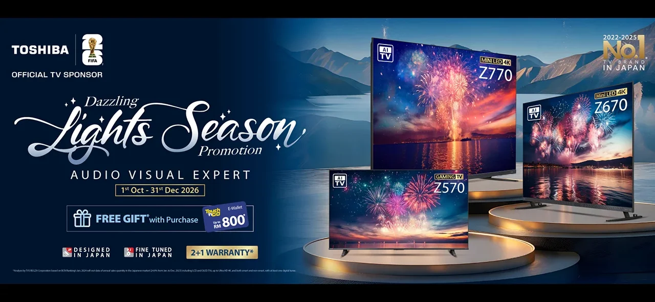 Toshiba Malaysia Dazzling Lights Season Promotion 2026 featured